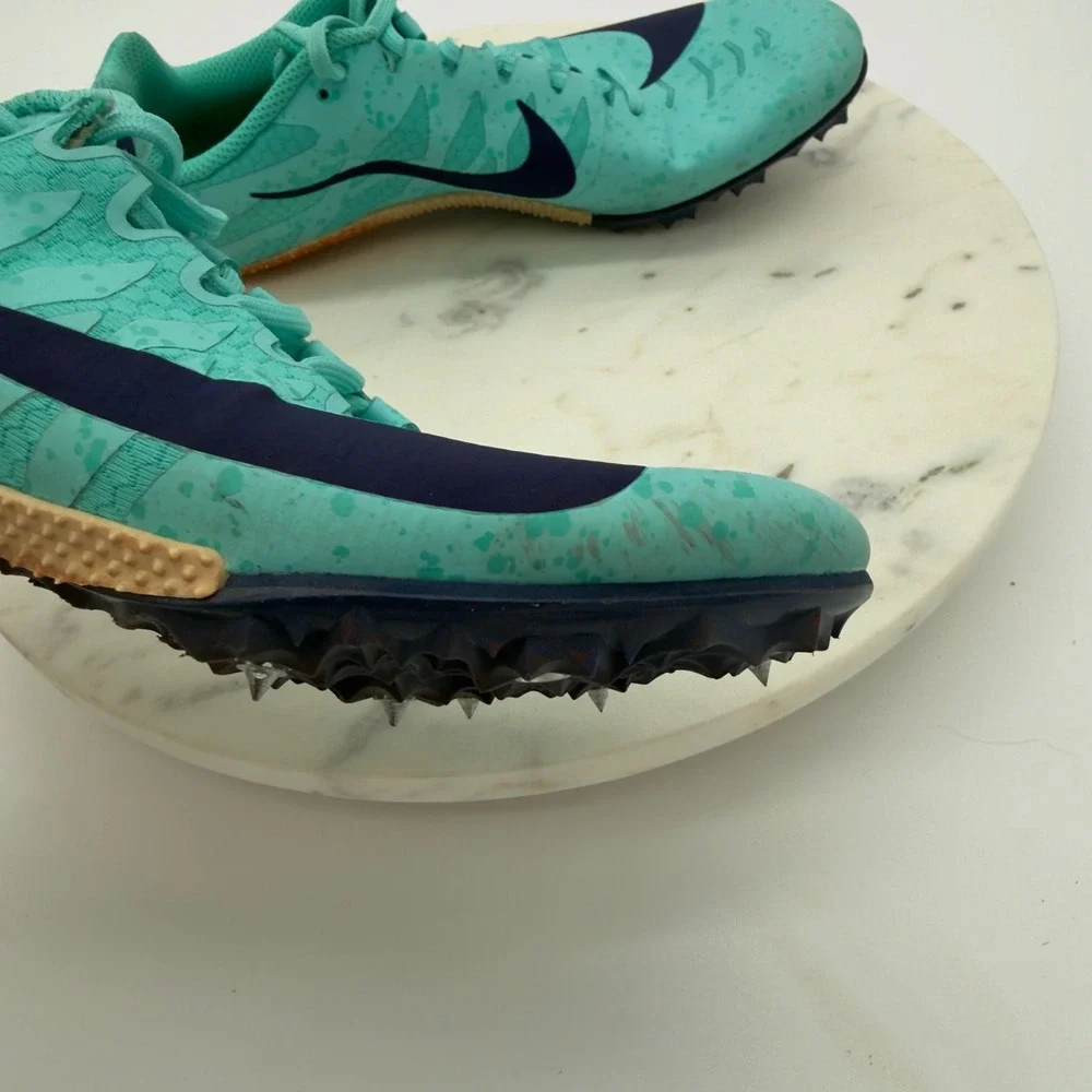 Nike Zoom Rival M 9 Track Spikes Womens‎ 8 Teal Black Racing Shoes 907565 300